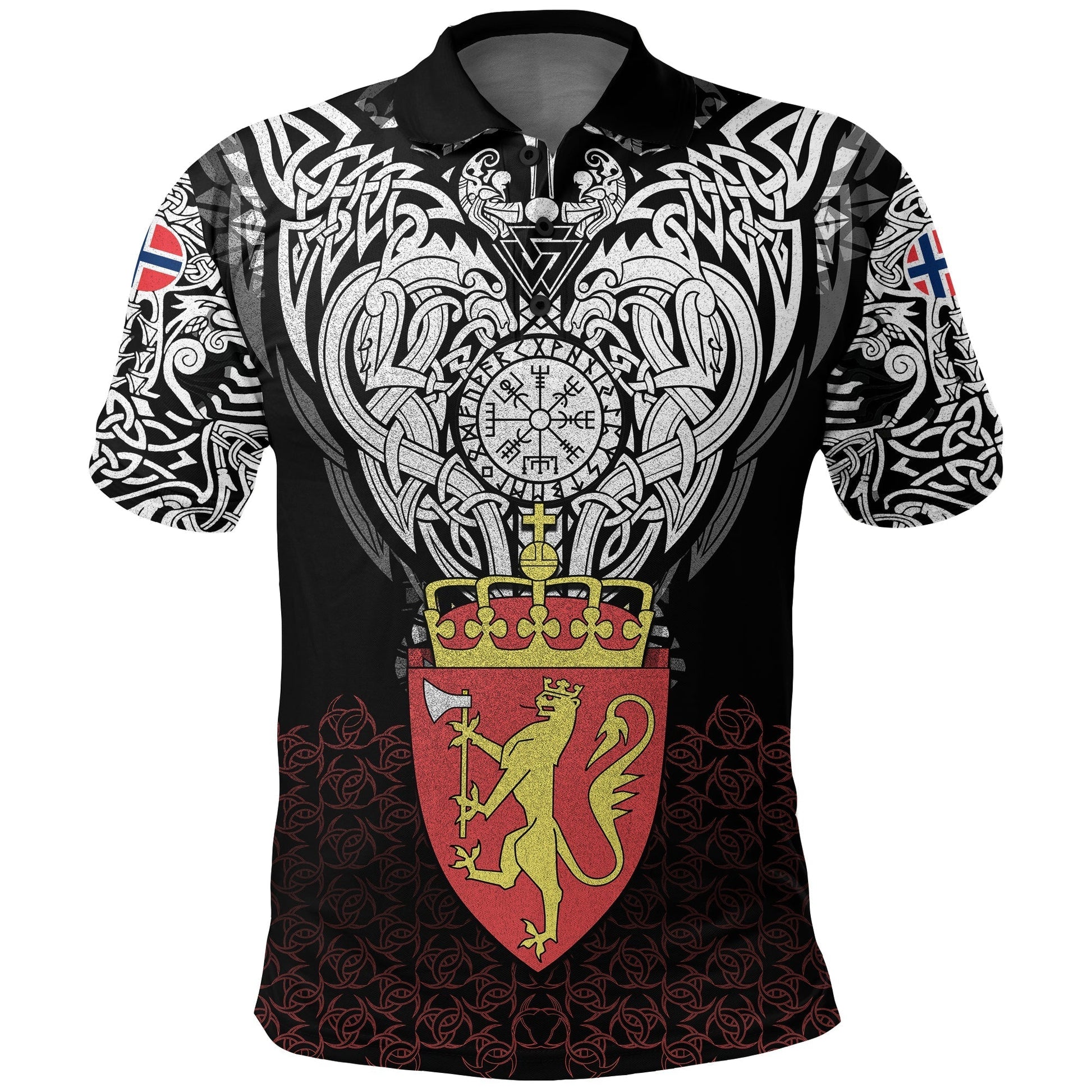 Viking Polo Shirt Norway Viking Symbol RLT12