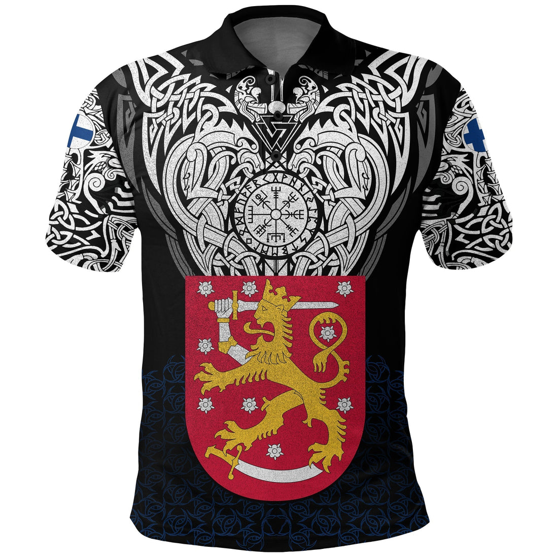 Viking Polo Shirt Finland Viking Symbol RLT12