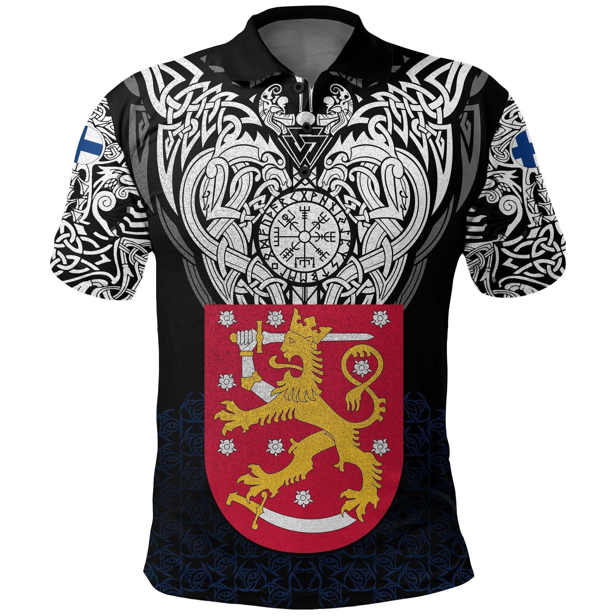 Viking Polo Shirt Finland Viking Symbol RLT12