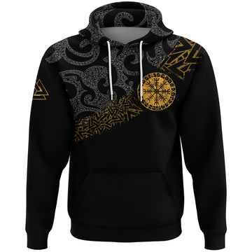 Viking Hoodie Viking Wolfs Skoll and Hati RLT12