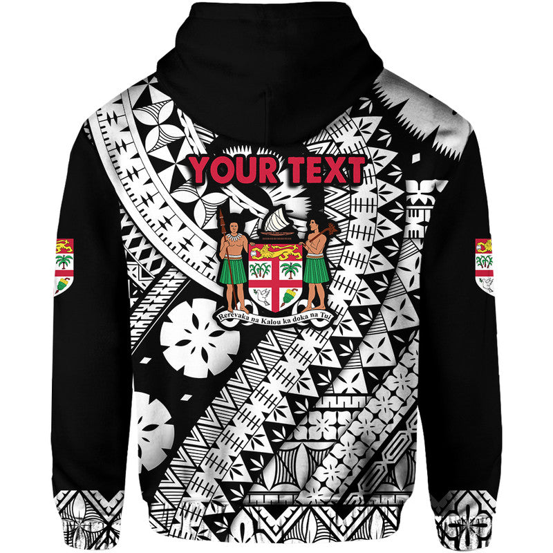 Custom Personalised Fiji Day Hoodie Masi Kesa Black Style LT9