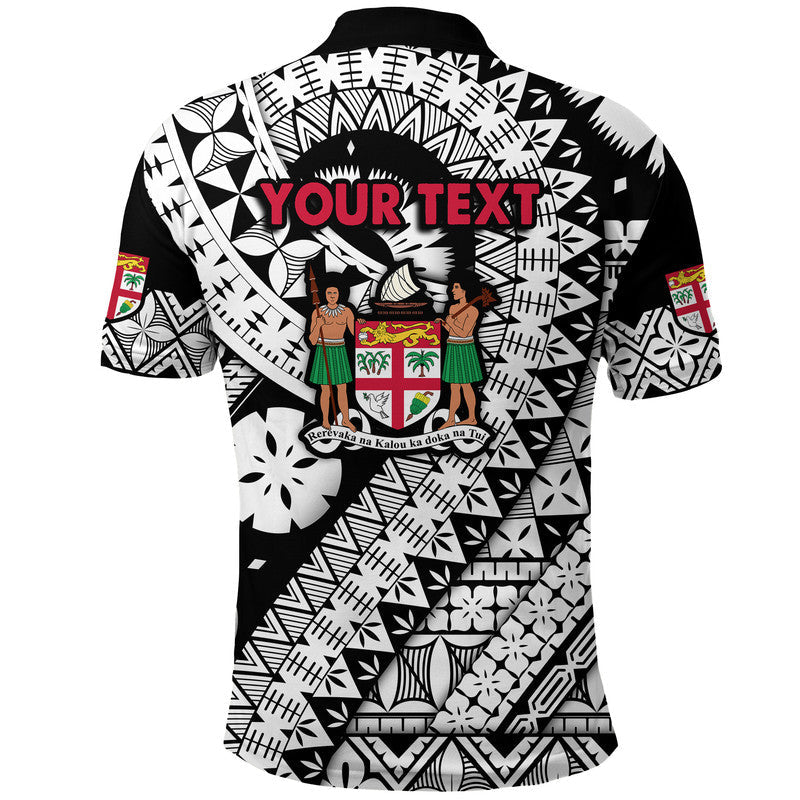 Custom Fiji Day Polo Shirt Masi Kesa Black Style LT9