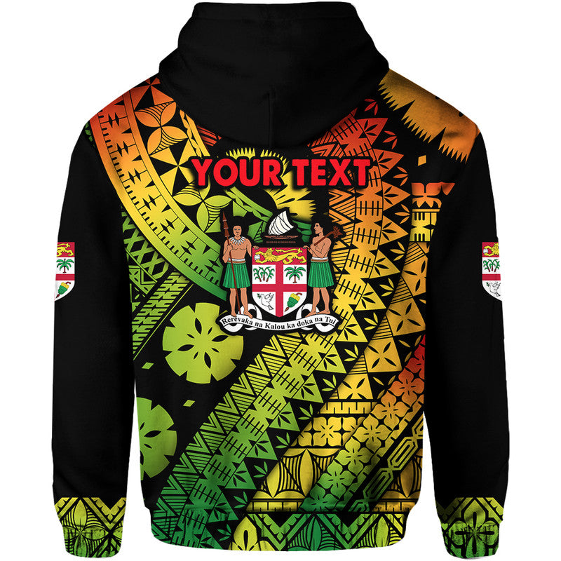 Custom Personalised Fiji Day Hoodie Masi Kesa Reggae Style LT9