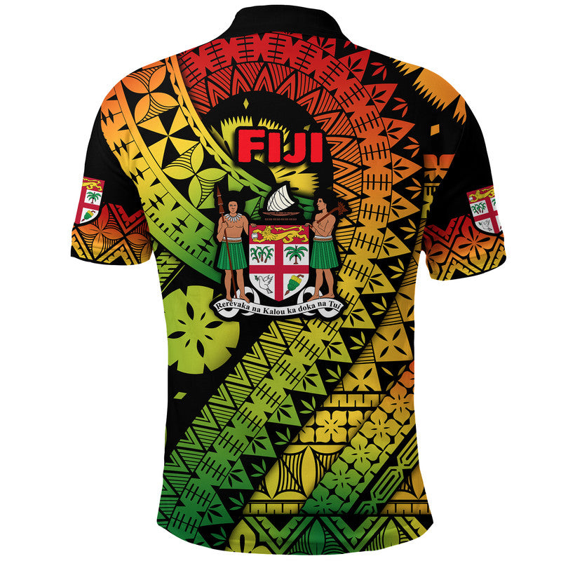 Fiji Day Polo Shirt Masi Kesa Reggae Style LT9