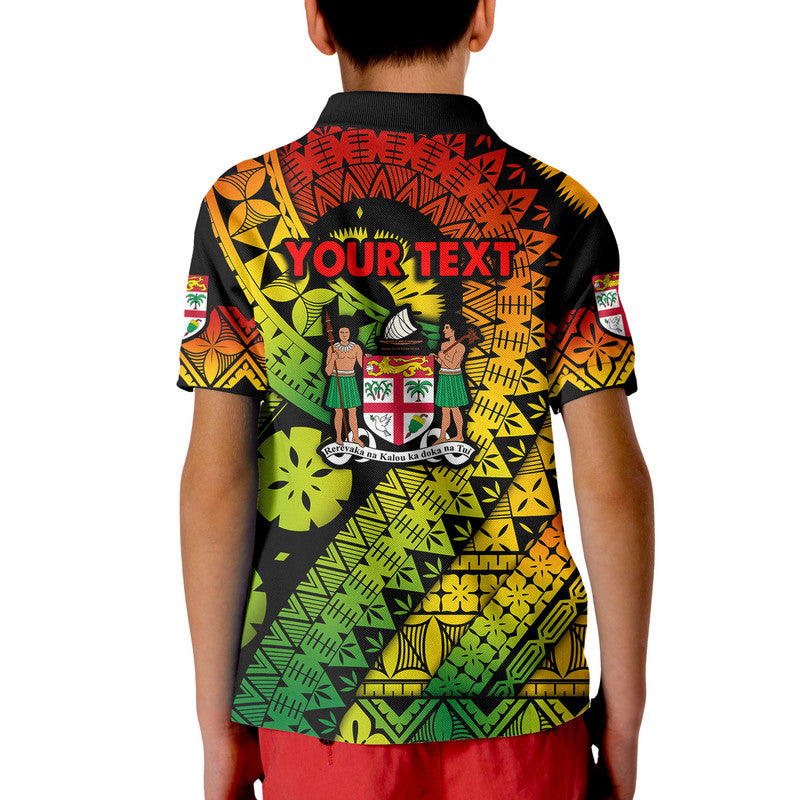 Custom Fiji Day Polo Shirt Masi Kesa Reggae Style LT9
