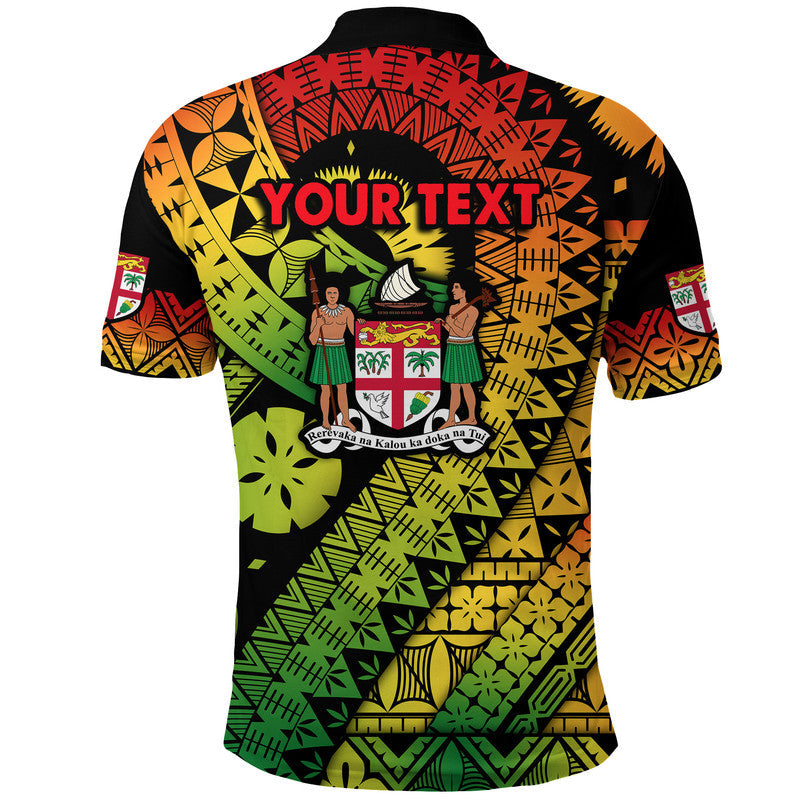 Custom Fiji Day Polo Shirt Masi Kesa Reggae Style LT9