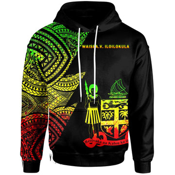 (Waisea.V. Iloilokula) Fiji Hoodie Flash Style Reggae LT9