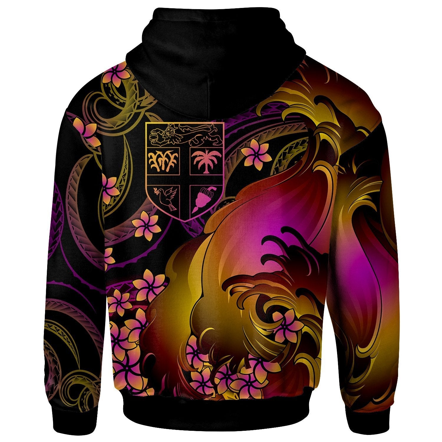 (Ledua.R.T. Iloilokula) Fiji Hoodie Fiji in wave LT9