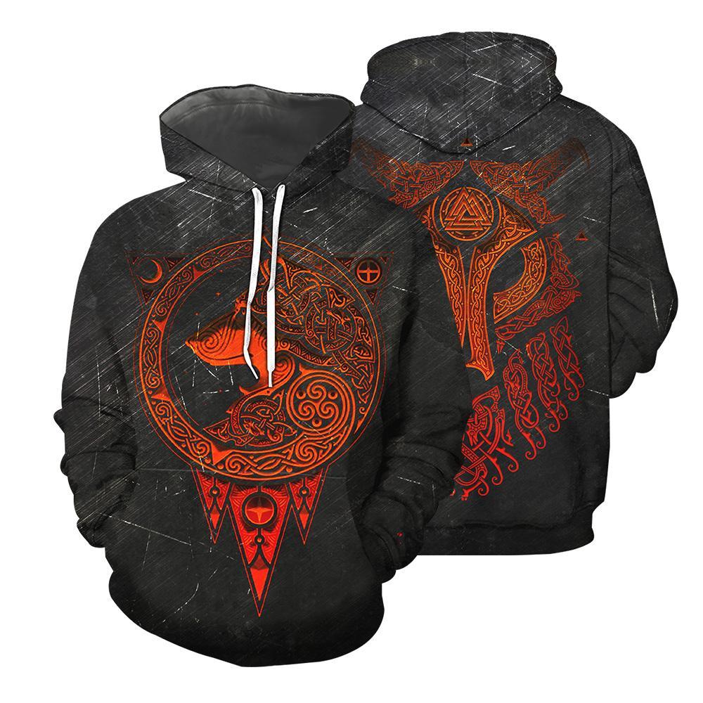 Viking Pullover Hoodie Men and Women 64 RLT12
