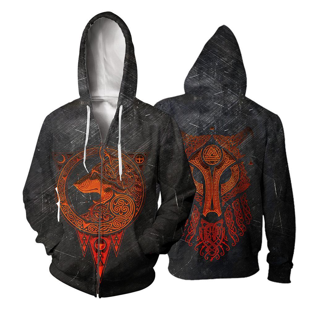 Viking All Over Printed Hoodie For Men and Women 64 RLT12