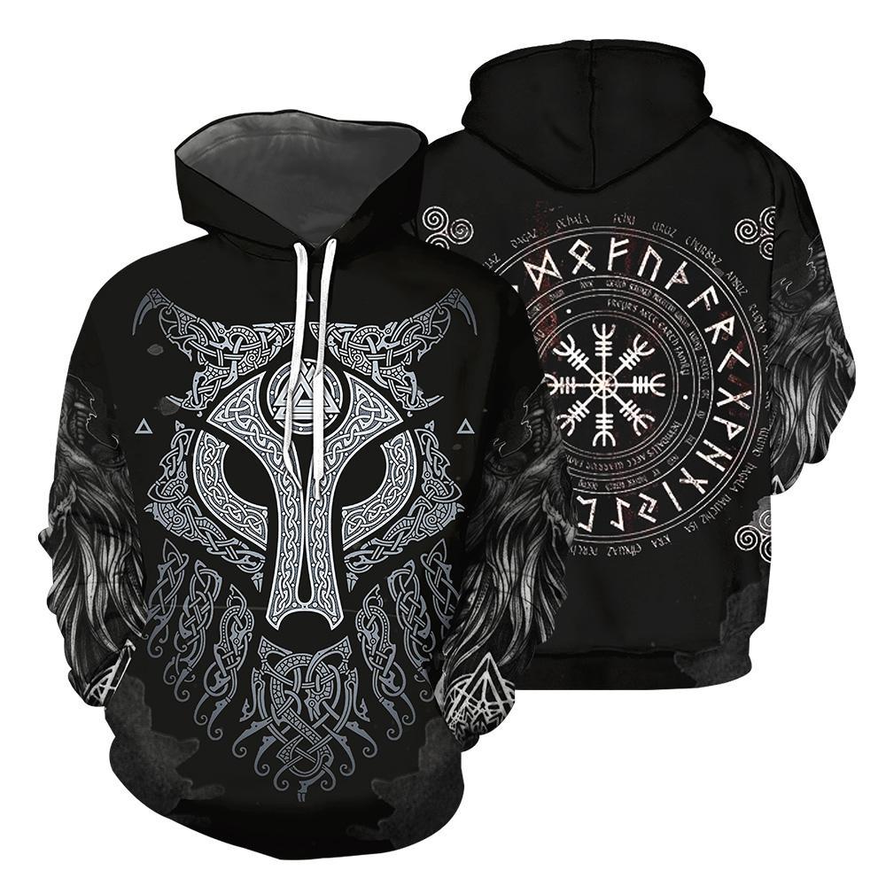 Viking Pullover Hoodie Men and Women 66 RLT12