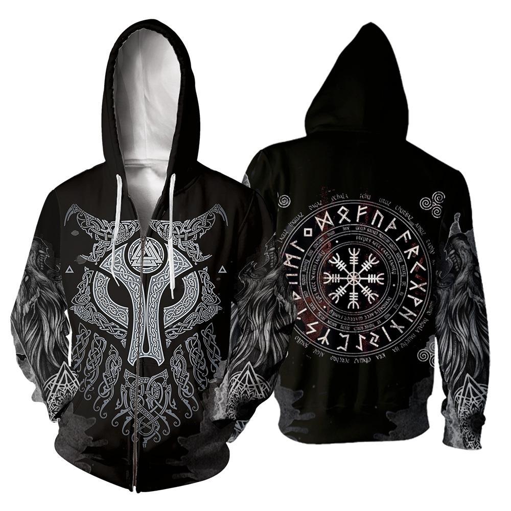 Viking All Over Printed Hoodie For Men and Women 66 RLT12