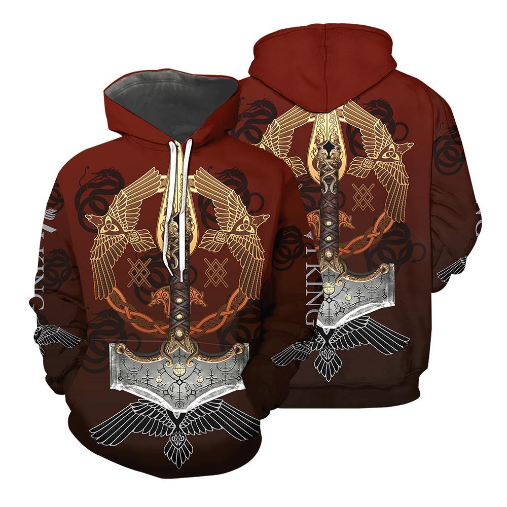 Viking Pullover Hoodie Men and Women 71 RLT12