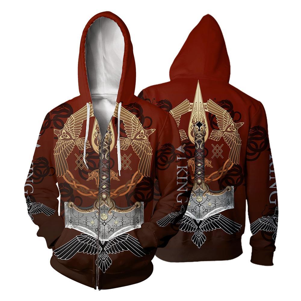 Viking All Over Printed Hoodie For Men and Women 71 RLT12