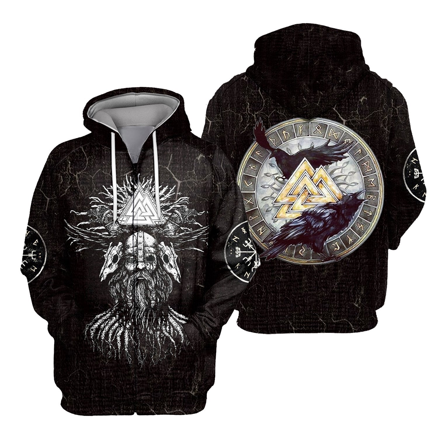 Viking All Over Printed Hoodie For Men and Women 73 RLT12