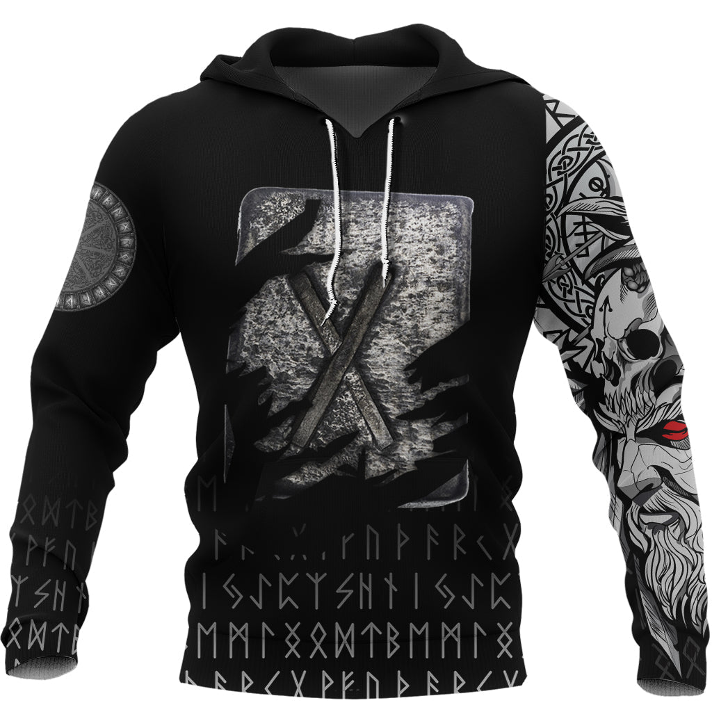 Viking Hoodie Gebo Norse Runes RLT12