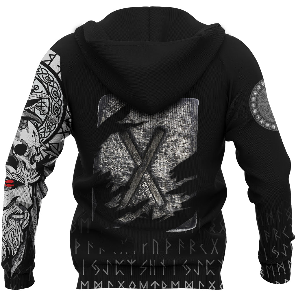 Viking Hoodie Gebo Norse Runes RLT12