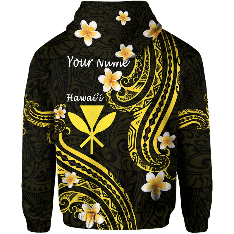 Custom Hawaii Hoodie Gold Polynesian Line Style LT9