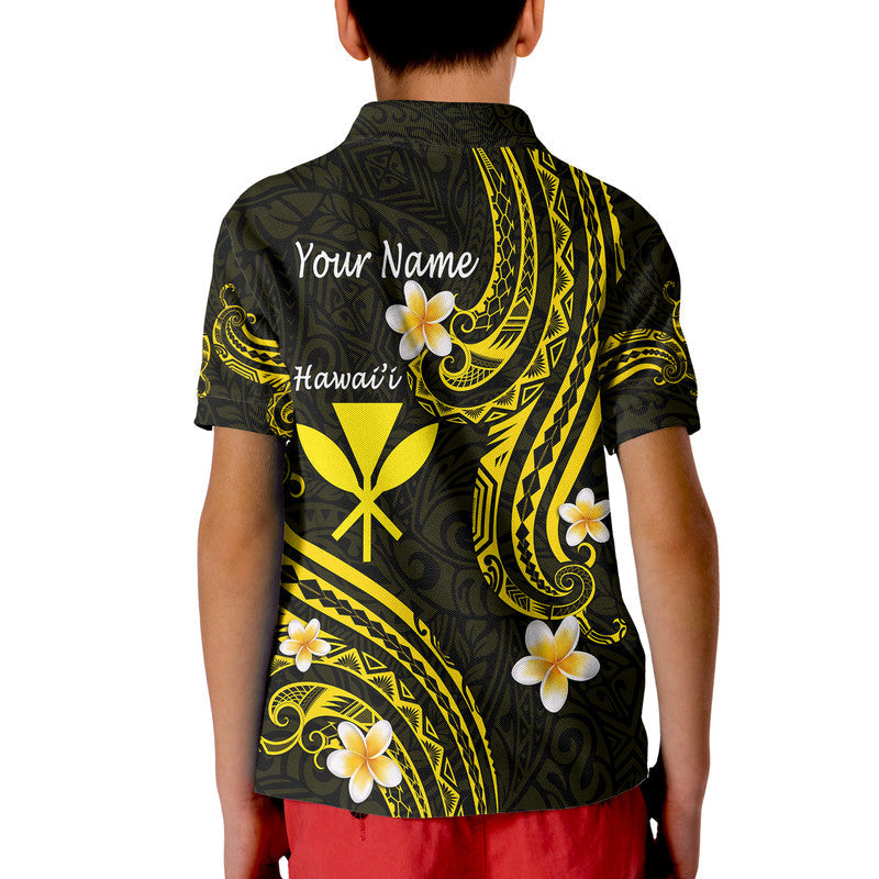 Custom Hawaii Polo Shirt Gold Polynesian Line Style LT9