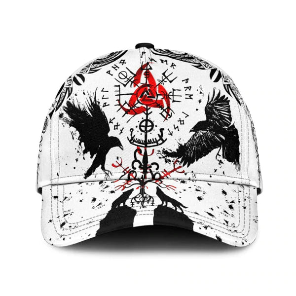 Viking Warrior Love Viking Black White Red Style Classic Cap