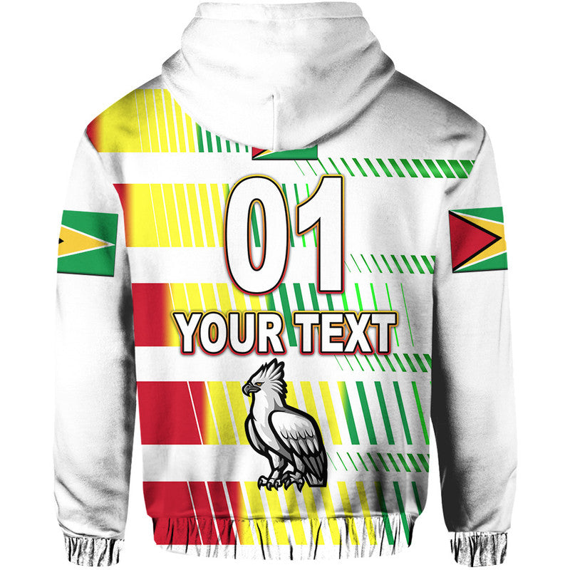 Custom Guyana Cricket Harpy Eagles Hoodie Original Style White LT8