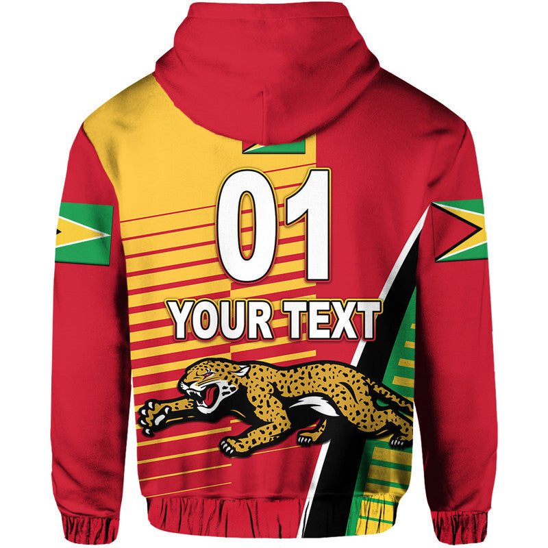 Custom Guyana Cricket Jaguars Hoodie Simple Style LT8