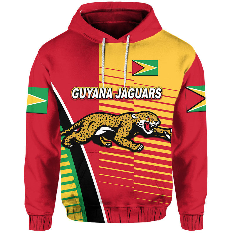 Custom Guyana Cricket Jaguars Hoodie Simple Style LT8