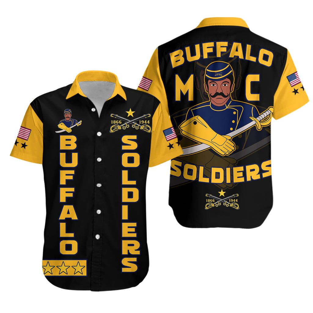 Buffalo Soldiers Hawaiian Shirt BSMC Club Adore Motorcycle