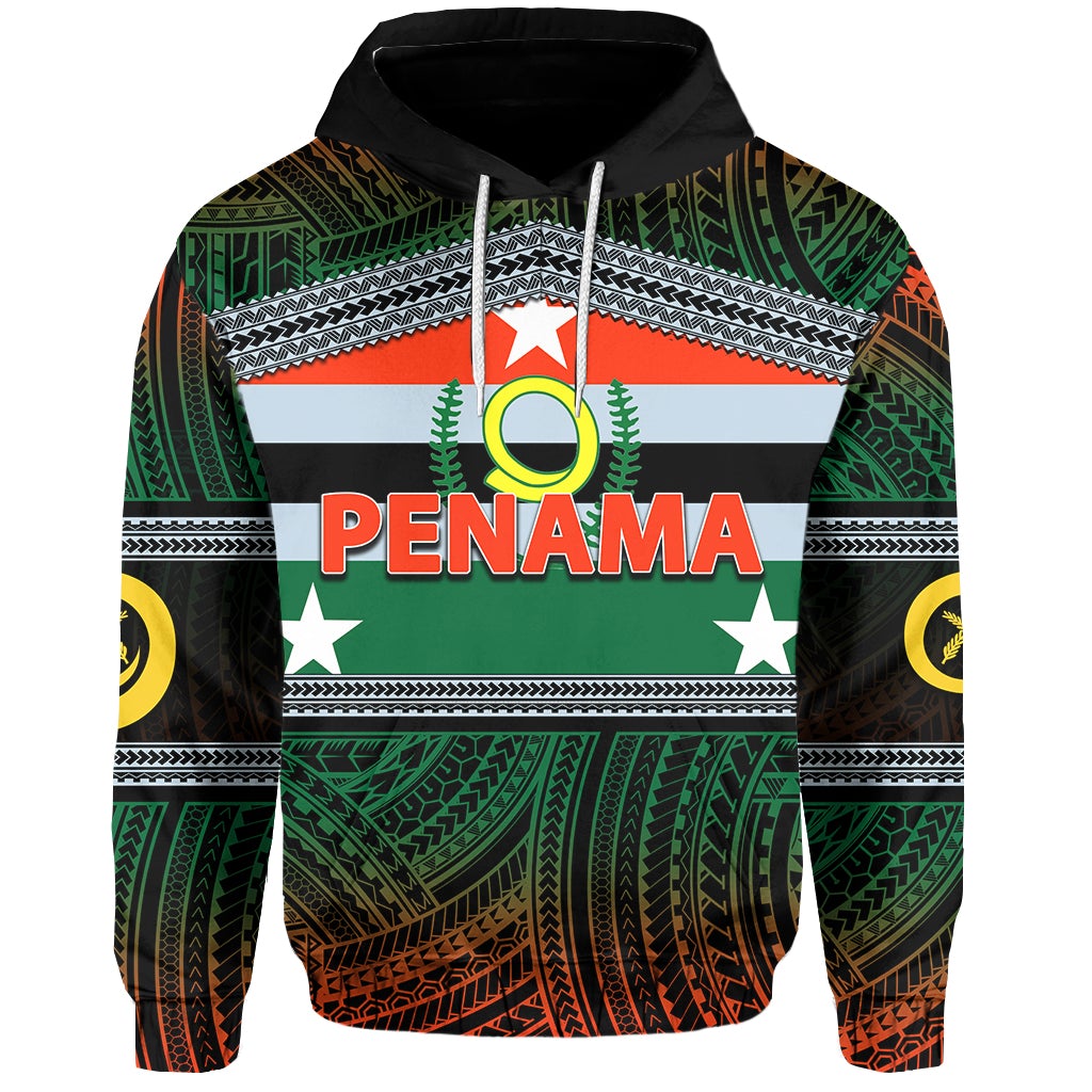 Penama Day Hoodie Of Vanuatu Polynesian Patterns LT6