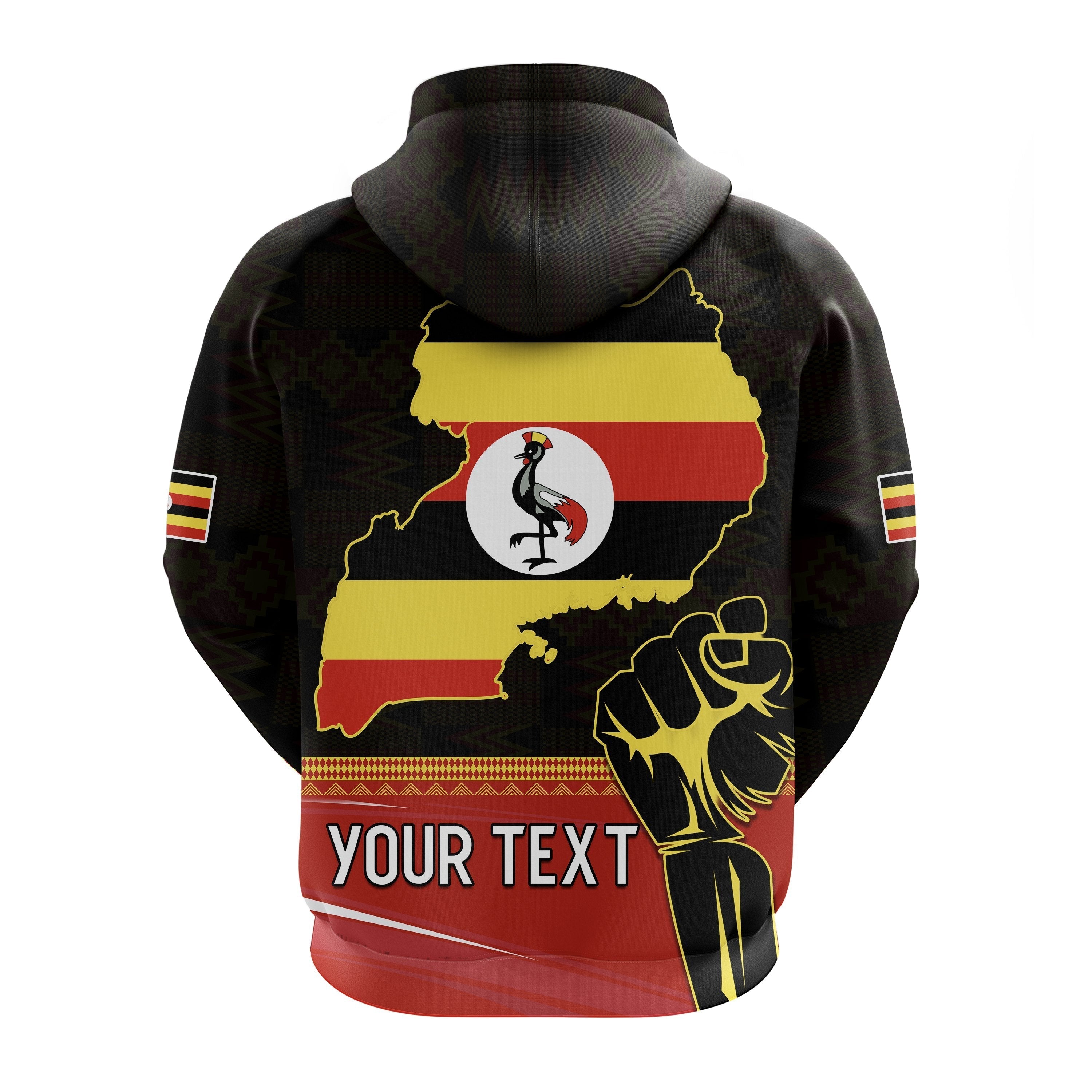 Custom Uganda Zip Hoodie Bobi Wine People Power Our Power LT13