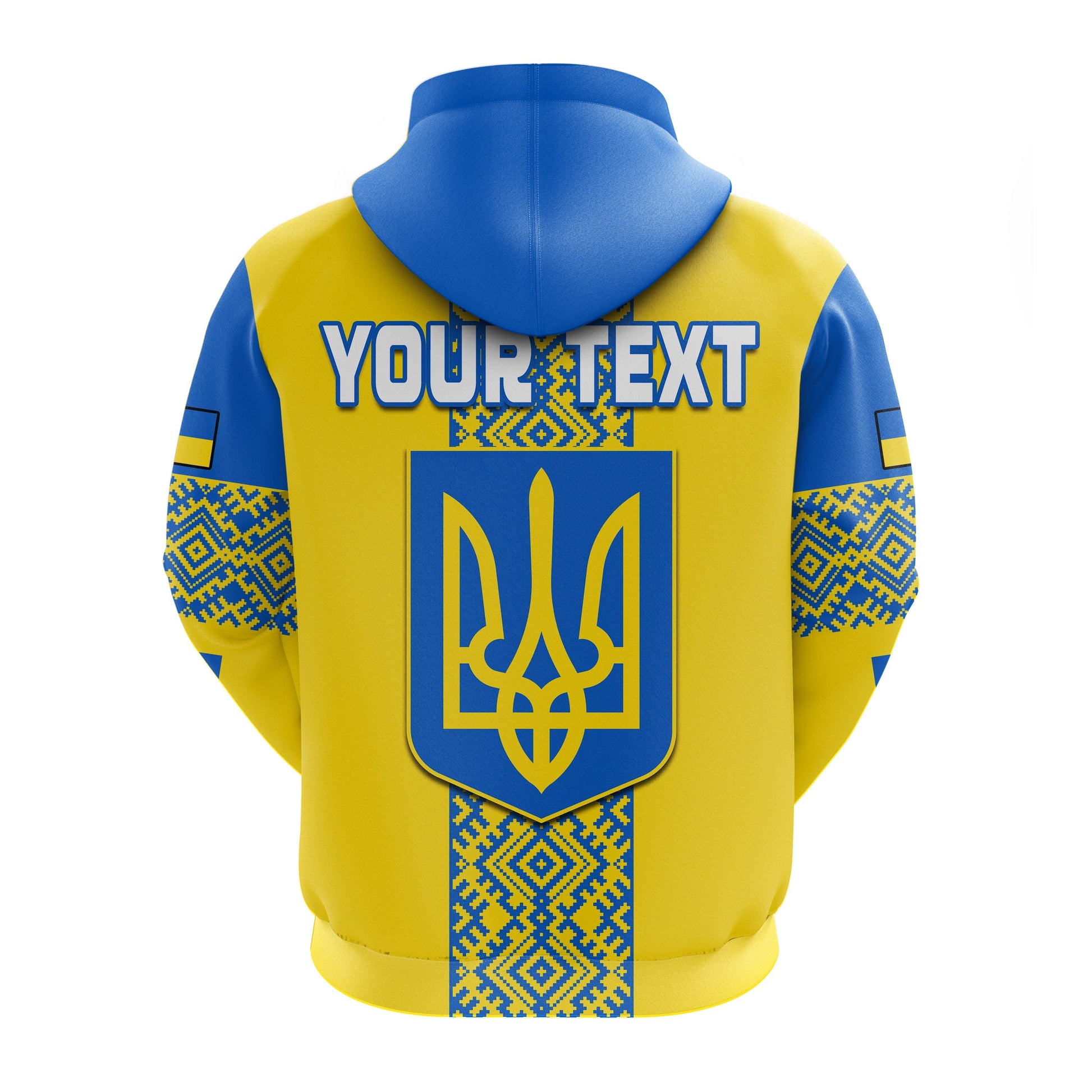 Custom Ukraine Hoodie Ukrainian Pattern LT13