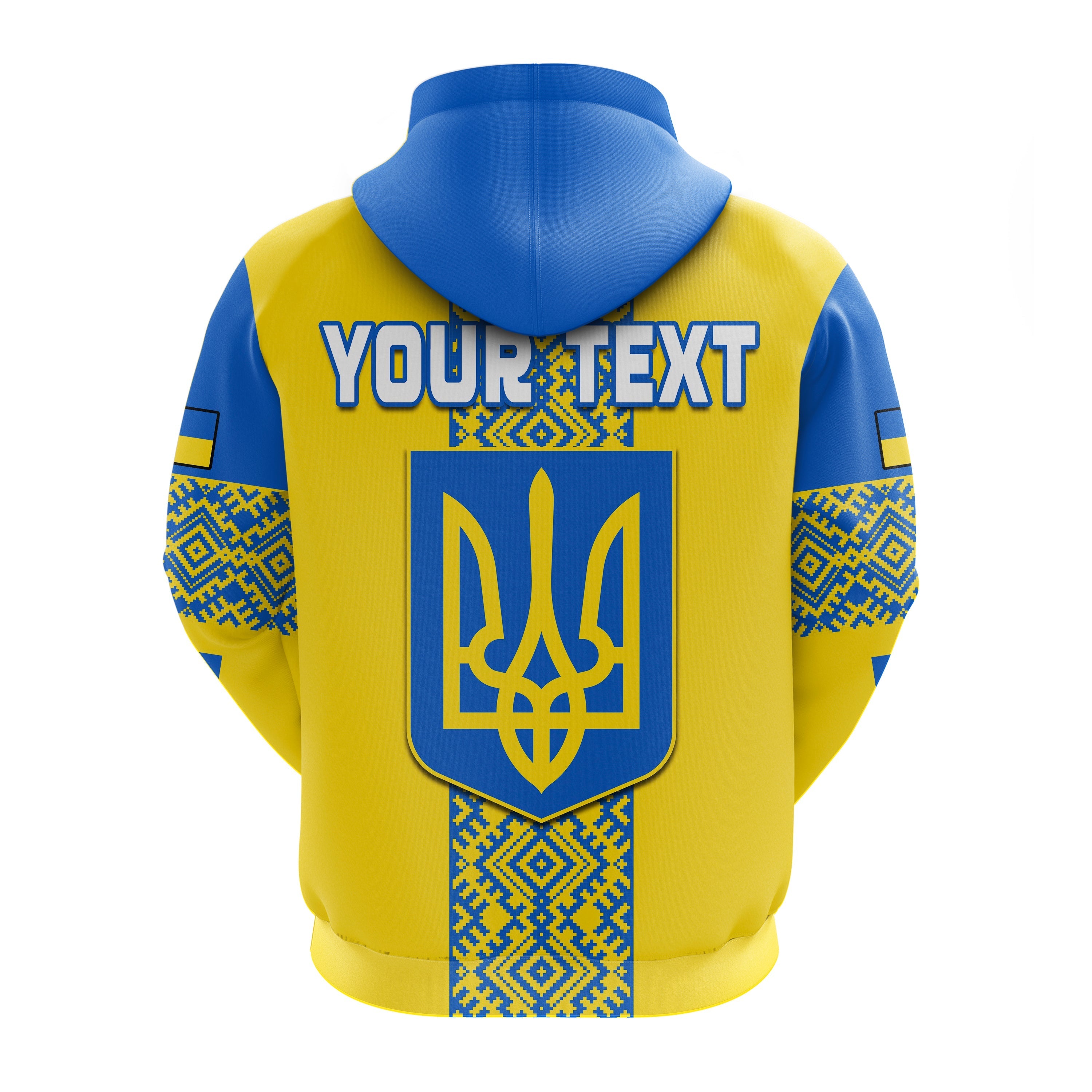 Custom Ukraine Hoodie Ukrainian Pattern LT13
