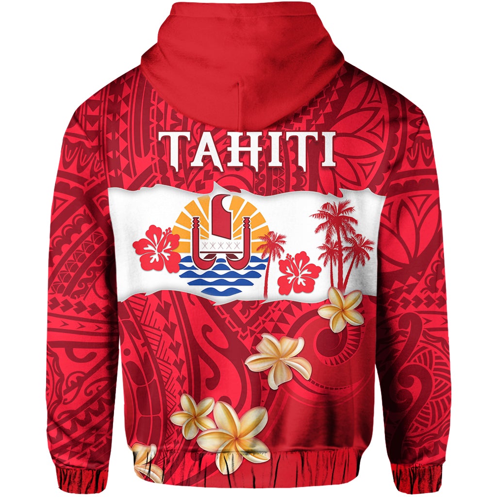 Tahiti Polynesian Zip Hoodie Mythical Destination LT13