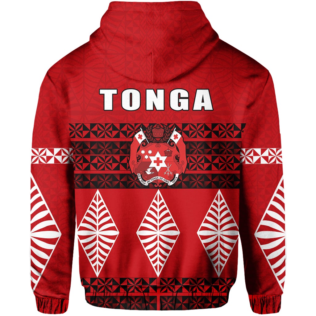 Tonga Zip Hoodie Tongan Pattern LT13