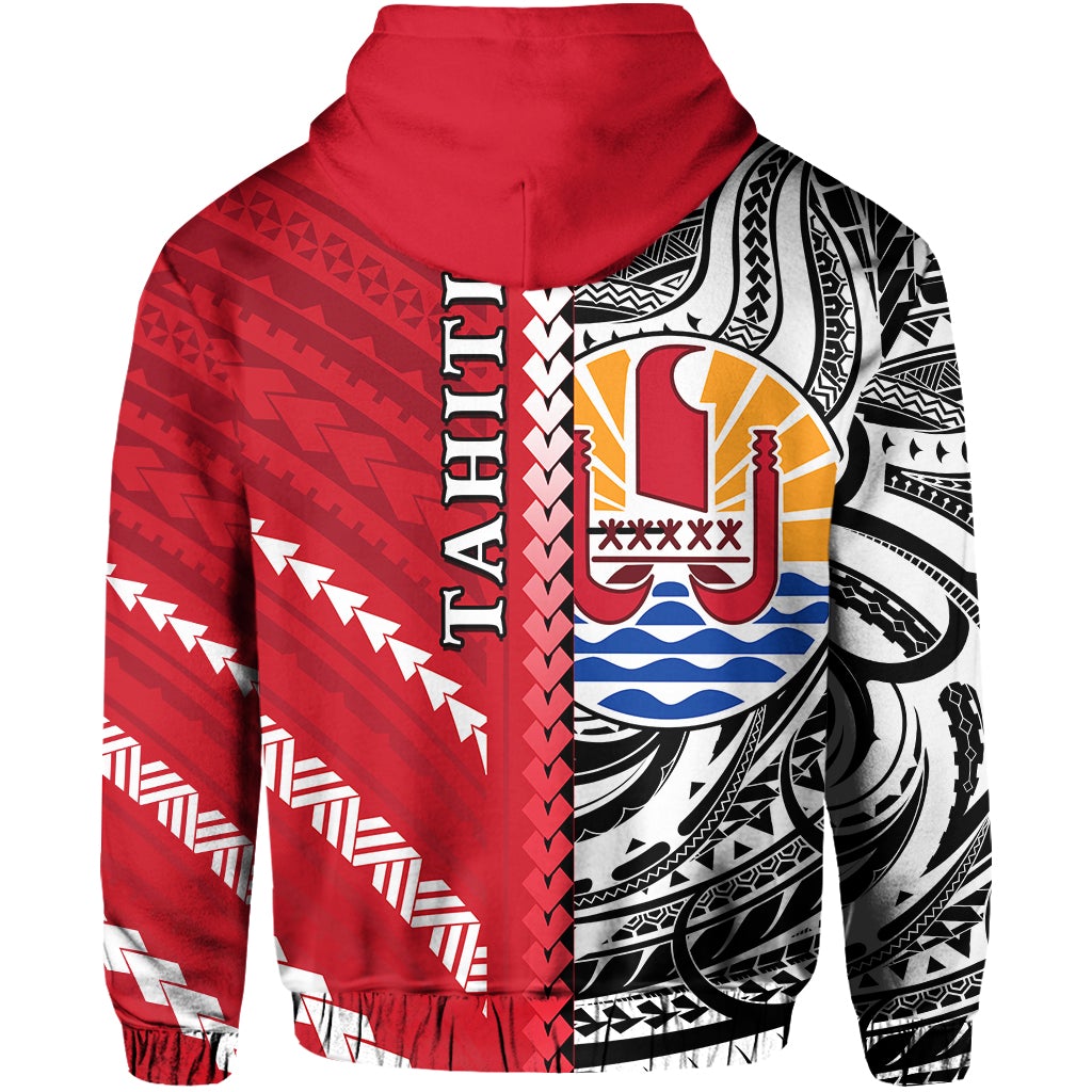 Tahiti Unique Hoodie Polynesia Pattern LT13