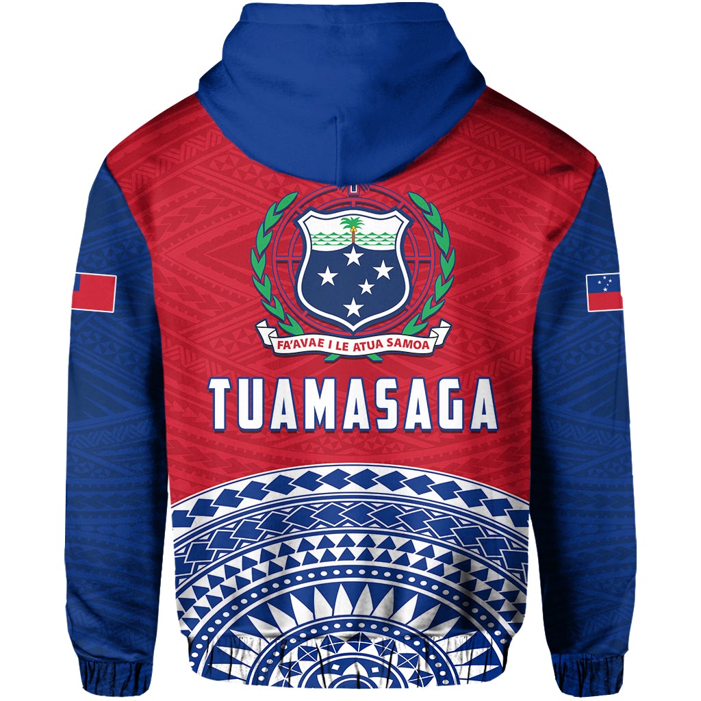 Tuamasaga Samoa Hoodie Polynesian Pattern LT13