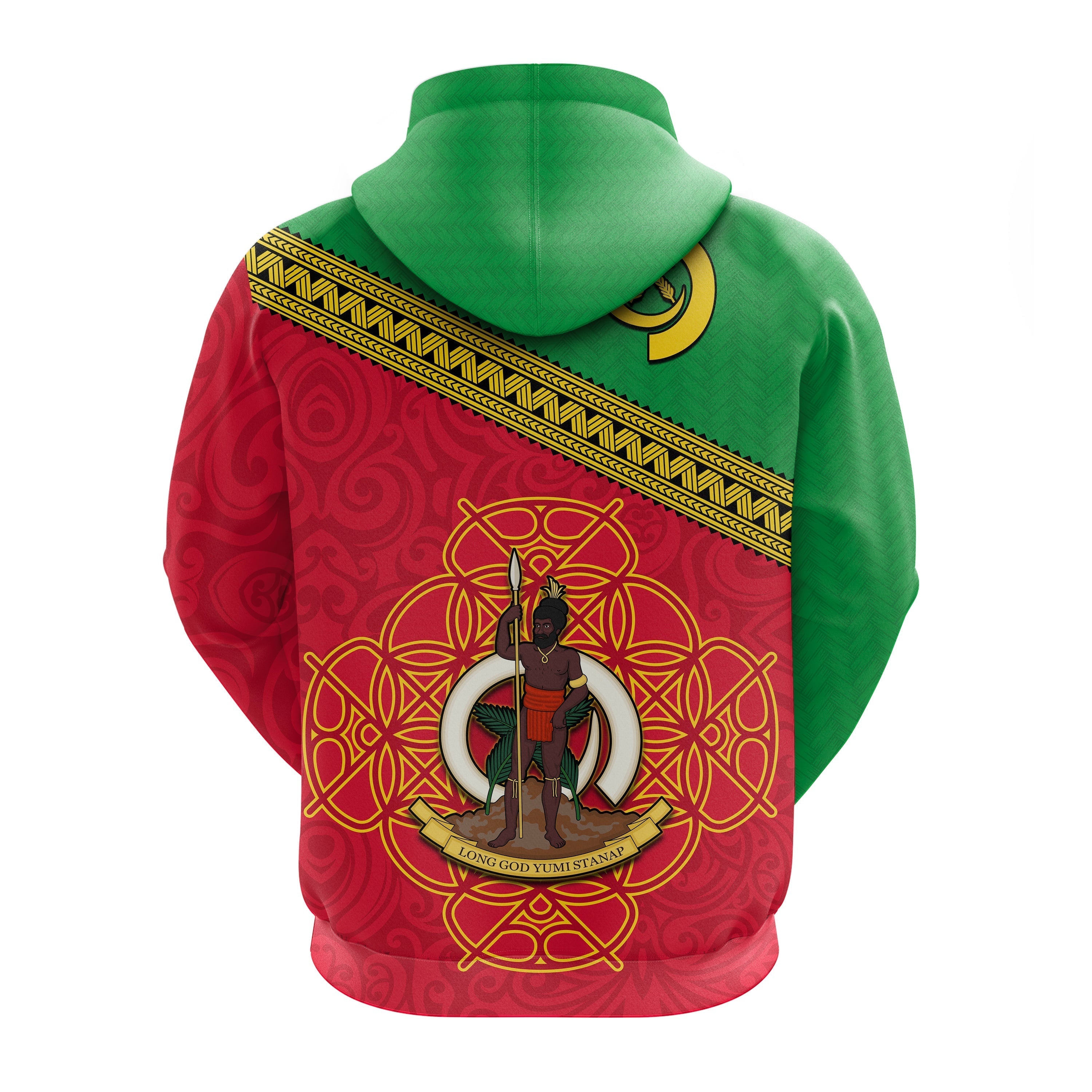 Vanuatu Zip Hoodie Pattern Sand Drawing LT13