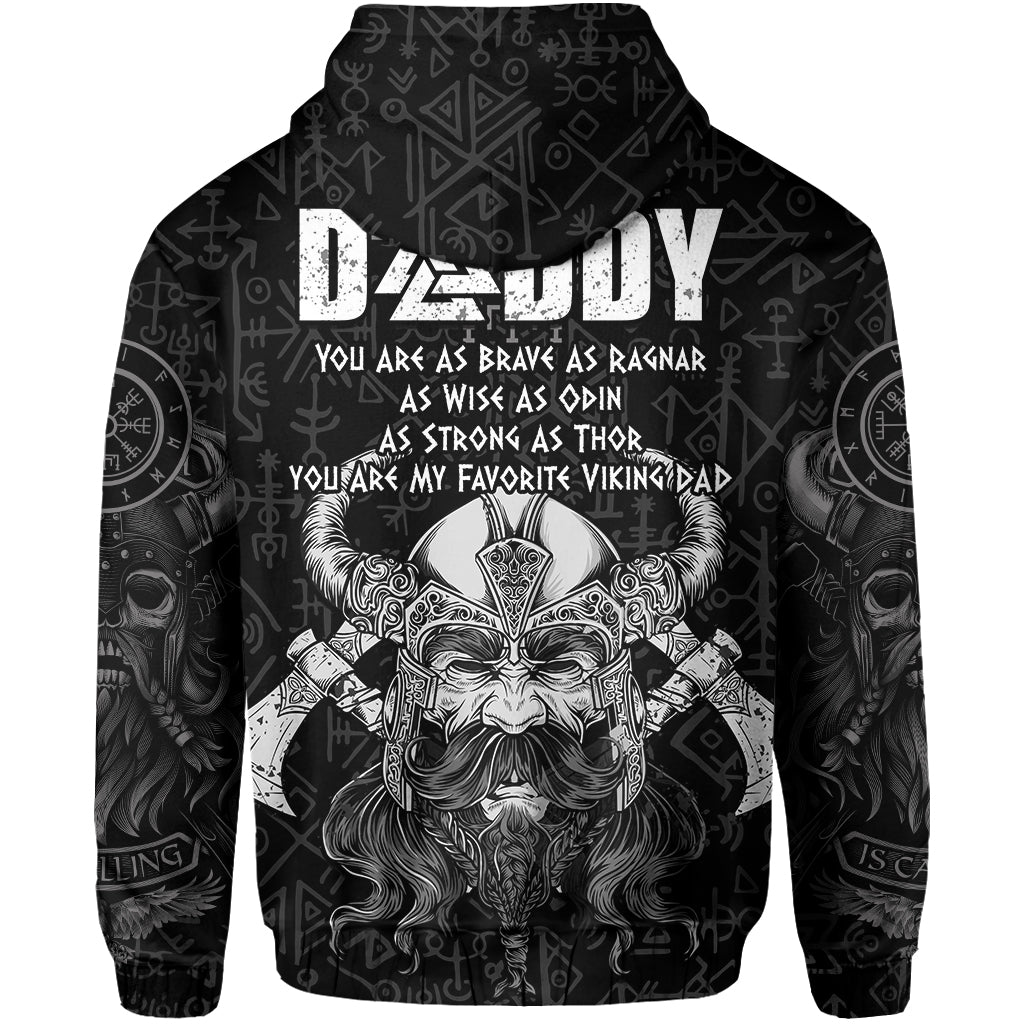 Viking Dad Hoodie Odin Runes Fathers Day LT13
