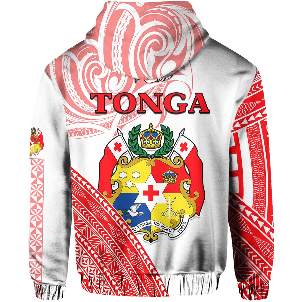 Tonga Zip Hoodie Tongan Pattern Blithesome LT13