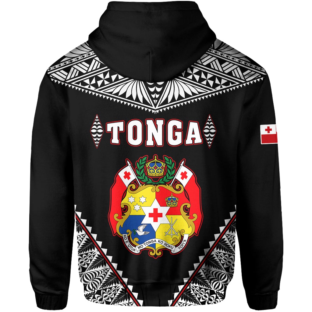 Tonga Hoodie Tongan Kupesi Pattern LT13