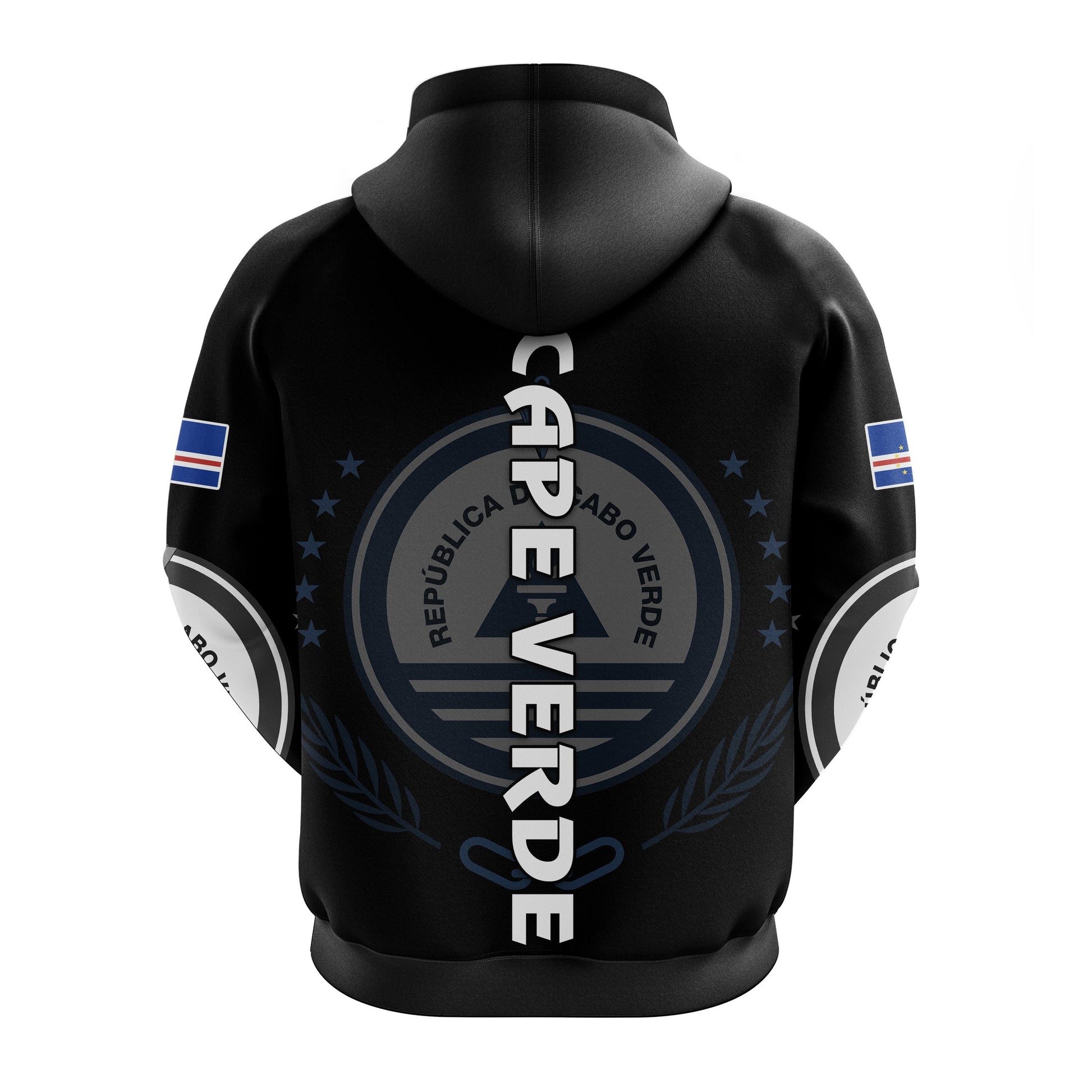 Custom Cape Verde Zip Hoodie Coat Of Arms LT13