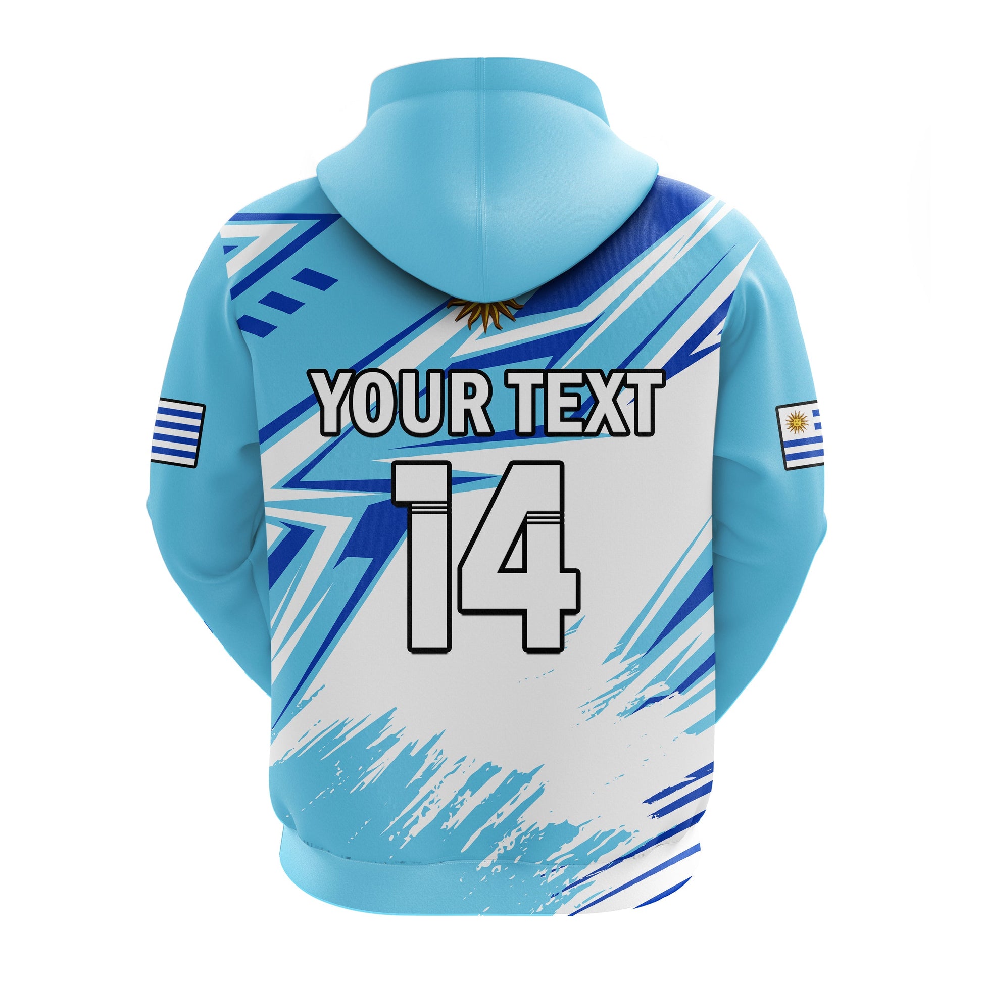 Custom Uruguay Football Hoodie La Celeste WC 2022 Sporty Style LT14