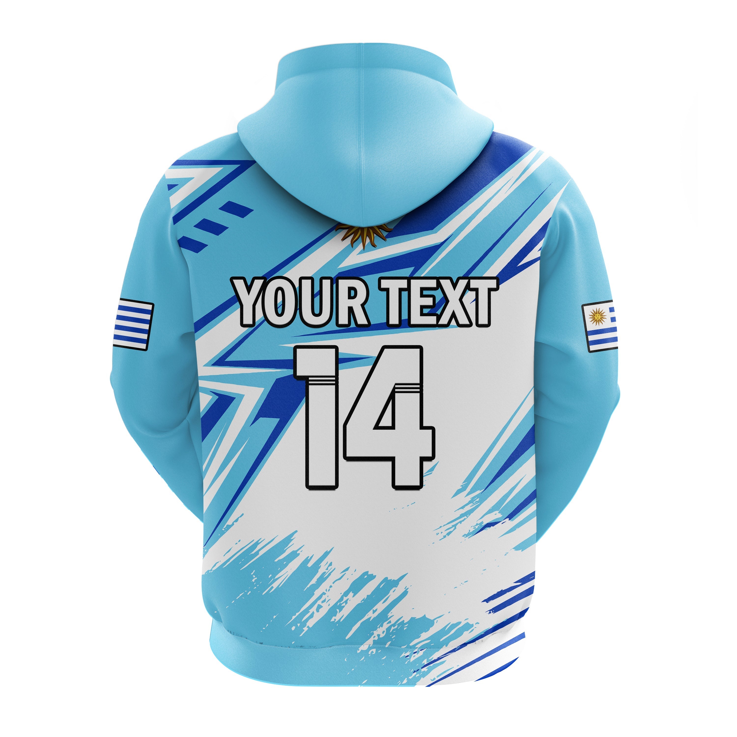 Custom Uruguay Football Hoodie La Celeste WC 2022 Sporty Style LT14
