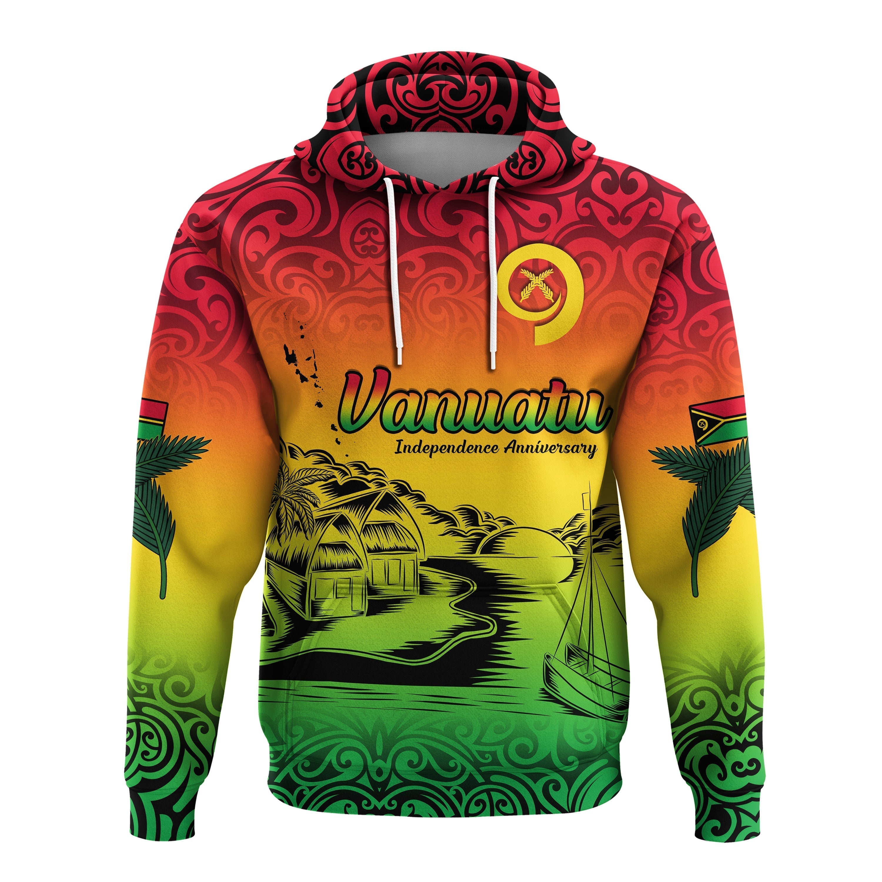 Vanuatu Peaceful Hoodie Independence Anniversary LT13