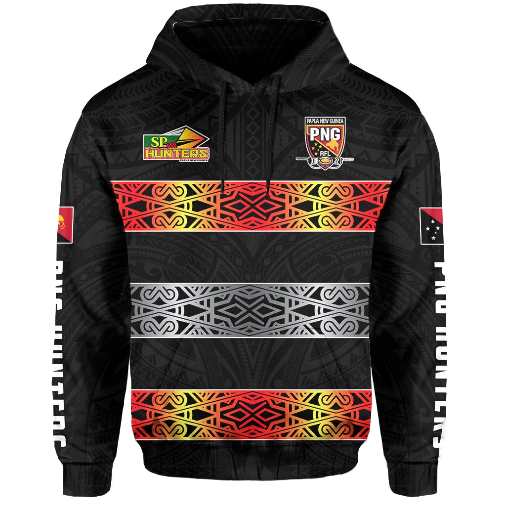 The Hunters PNG Hoodie Papua New Guinea Hunters Rugby LT13