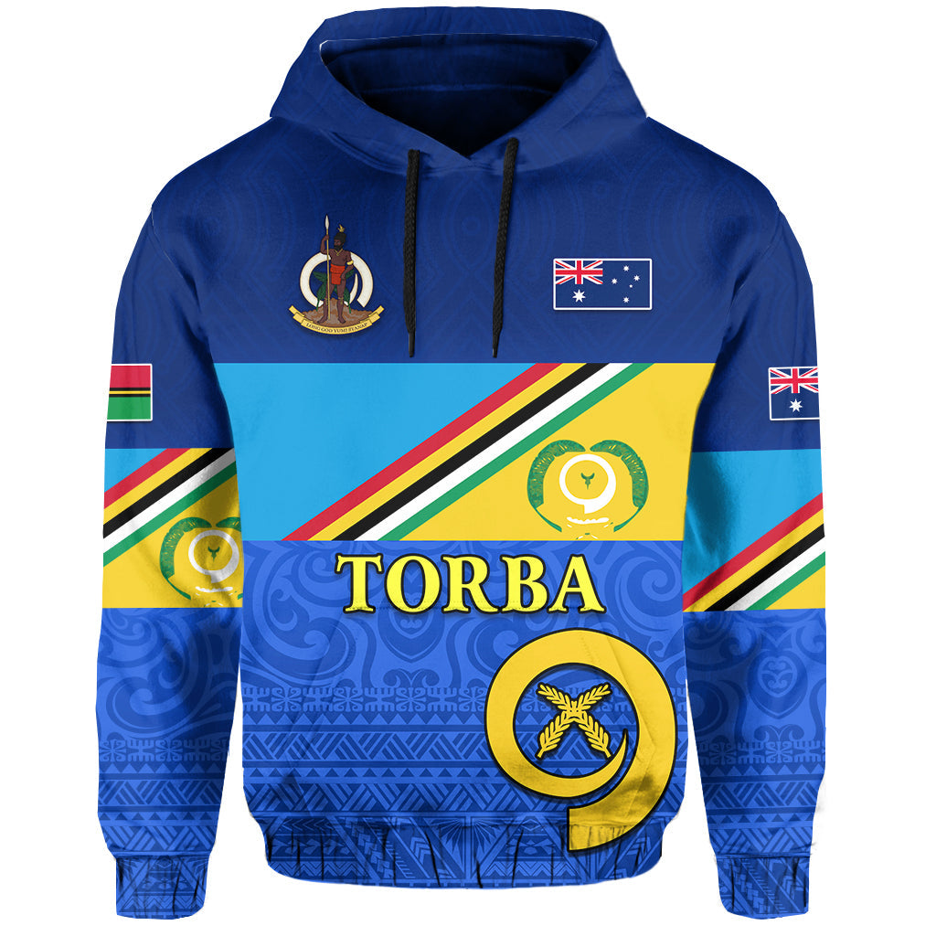 Custom Personalised Torba Vanuatu Province Hoodie Mix Australia Flag LT13