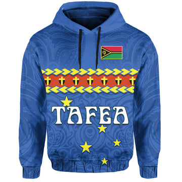Custom Personalised Tafea Province Hoodie Vanuatu Pig Tusk Polynesian Flag Style LT14