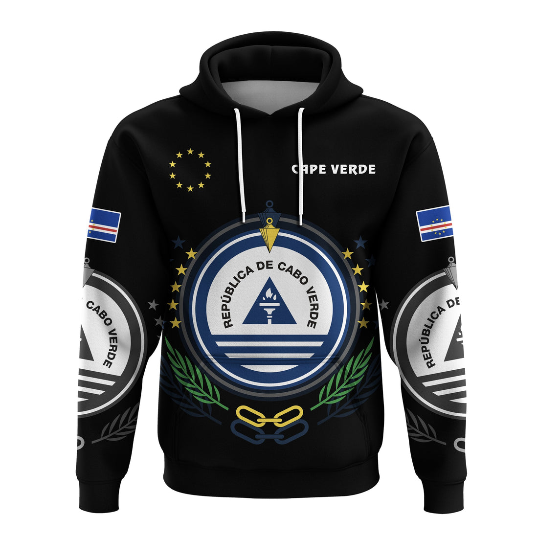 Cape Verde Hoodie Coat Of Arms LT13