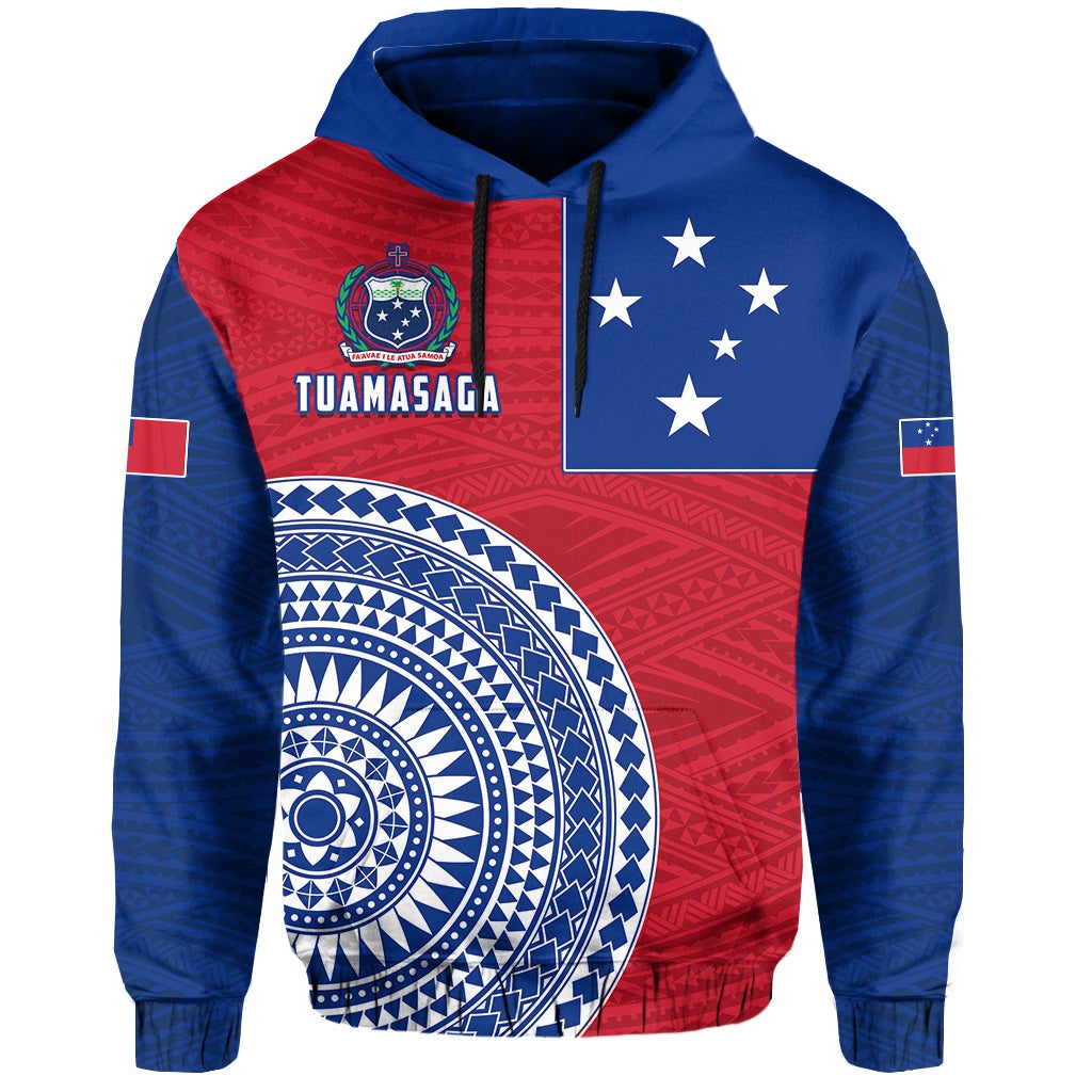 Tuamasaga Samoa Hoodie Polynesian Pattern LT13