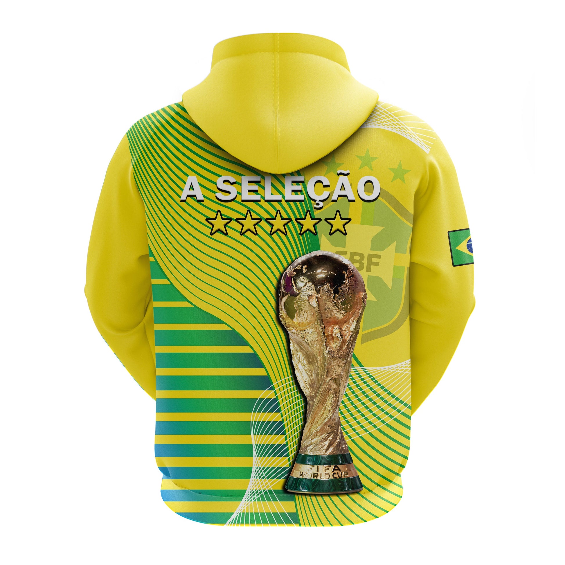 Brazil Football Hoodie Canarinha Champions WC 2022 LT14
